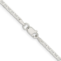 Sterling Silver 2.1mm Flat Anchor Chain - 7