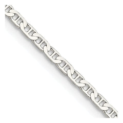 Sterling Silver 2.1mm Flat Anchor Chain - 7