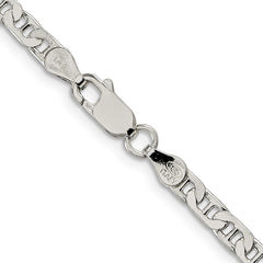 Sterling Silver 3.75mm Flat Anchor Chain - 10
