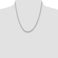 Sterling Silver Rhodium-plated 3.75mm Flat Anchor Chain - 2
