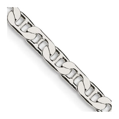 Sterling Silver 3.75mm Flat Anchor Chain - 10