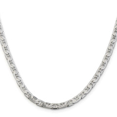 Sterling Silver 4.5mm Flat Anchor Chain - 8