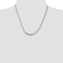 Sterling Silver 4.5mm Flat Anchor Chain - 7