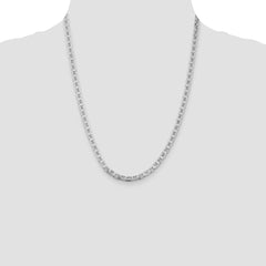 Sterling Silver Rhodium-plated 4.5mm Flat Anchor Chain - 2