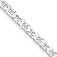 Sterling Silver Rhodium-plated 4.5mm Flat Anchor Chain - 2