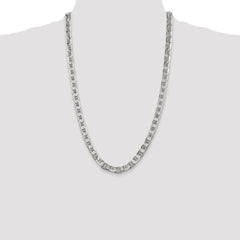 Sterling Silver 7mm Flat Anchor Chain - 5