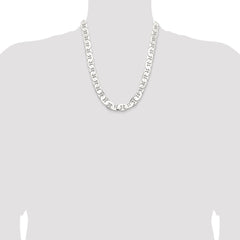 Sterling Silver 11.5mm Flat Anchor Chain - 2