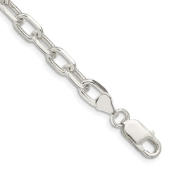 Sterling Silver 6.65mm Diamond-cut Long Link Cable Chain - 2