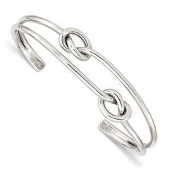 Sterling Silver Knot Bangle - 2