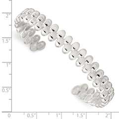Sterling Silver Polished Cuff Bangle - 3