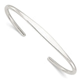 Sterling Silver Polished Cuff Bangle