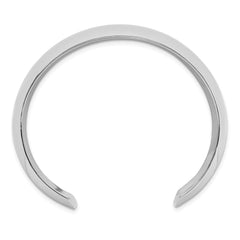 Sterling Silver Polished 25mm Domed Cuff Bangle
