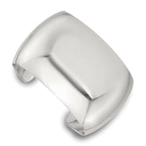 Sterling Silver Polished 40mm Domed Cuff Bangle