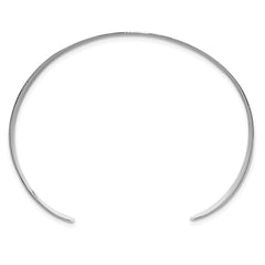 Sterling Silver Polished 15mm Flat Cuff Bangle