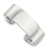 Sterling Silver Polished 20mm Flat Cuff Bangle