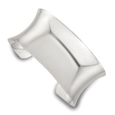 Sterling Silver Polished 30mm Concave Cuff Bangle