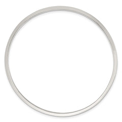 Sterling Silver Polished 2.75mm Knife Edge Slip-on Bangle Bracelet