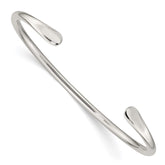 Sterling Silver 3mm Cuff Bangle