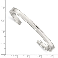 Sterling Silver 5mm Cuff Bangle - 2