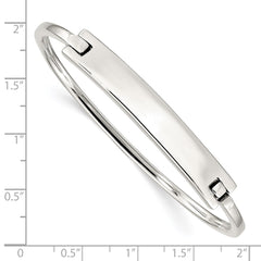Sterling Silver ID Hinged Bangle - 2