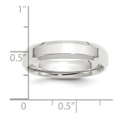 Sterling Silver 5mm Beveled Edge Size 13 Band