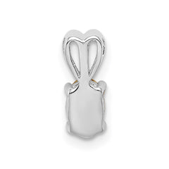 Sterling Silver Rhodium-plated Citrine Pendant - 2