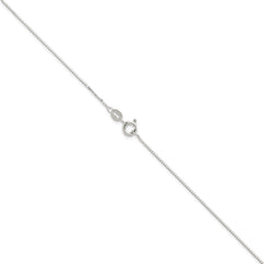 Sterling Silver .8mm 8 Sided Diamond-cut Box Chain - 7