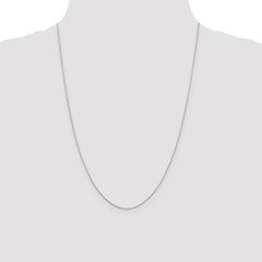 Sterling Silver Rhodium-plated .8mm 8 Sided Diamond-cut Box Chain - 2