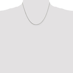 Sterling Silver 1mm 8 Sided Diamond-cut Box Chain - 2