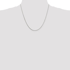 Sterling Silver 1mm 8 Sided Diamond-cut Box Chain - 5