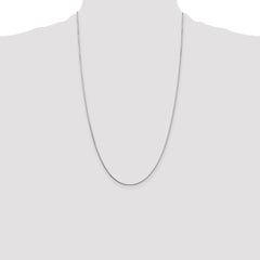Sterling Silver 1mm 8 Sided Diamond-cut Box Chain - 7