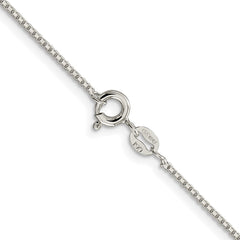 Sterling Silver Rhodium-plated 1.15mm 8 Sided Diamond-cut Box Chain - 2