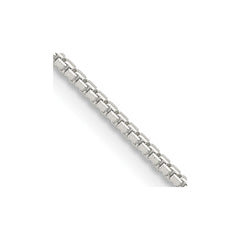 Sterling Silver 1.25mm 8 Sided Diamond-cut Box Chain - 2
