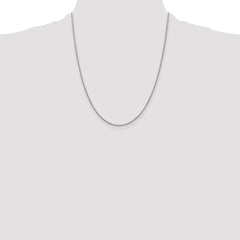 Sterling Silver 1.35mm 8 Sided Diamond-cut Box Chain w/4in ext.