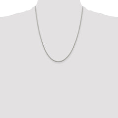 Sterling Silver 1.7mm 8 Sided Diamond-cut Box Chain - 8