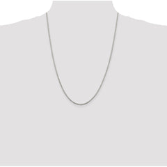 Sterling Silver 1.7mm 8 Sided Diamond-cut Box Chain