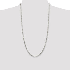 Sterling Silver 2.9mm 8 Sided Diamond-cut Box Chain - 7