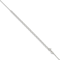 Sterling Silver .6mm Box Chain w/4in ext.