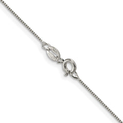 Sterling Silver Rhodium-plated .6mm Box Chain - 7
