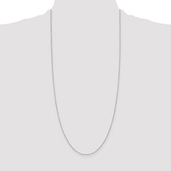 Sterling Silver Rhodium-plated .6mm Box Chain - 7