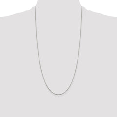 Sterling Silver .8mm Box Chain - 7