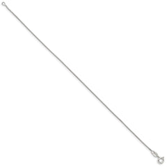 Sterling Silver .8mm Box Chain Anklet - 2