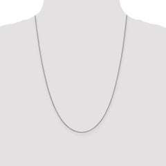 Sterling Silver Rhodium-plated .9mm Box Chain - 2