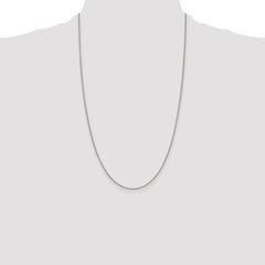 Sterling Silver Rhodium-plated .9mm Box Chain - 6
