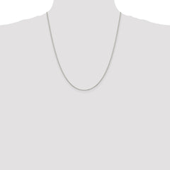 Sterling Silver 1.1mm Box Chain w/4in ext.