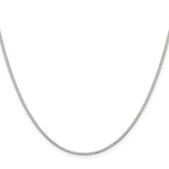 Sterling Silver Rhodium-plated 1.1mm Box Chain - 2