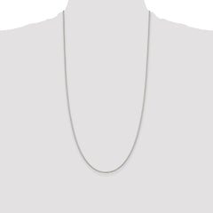 Sterling Silver Rhodium-plated 1.1mm Box Chain - 4