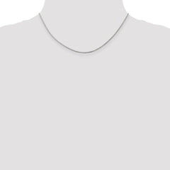 Sterling Silver Rhodium-plated 1.25mm Box Chain - 2
