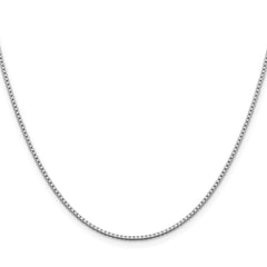 Sterling Silver Rhodium-plated 1.4mm Box Chain - 4