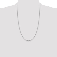 Sterling Silver Rhodium-plated 1.4mm Box Chain - 4